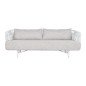 Divano Home ESPRIT Bianco Beige Metallo 180 x 66 x 66 cm Divano Home ESPRIT Bianco Beige Metallo 180 x 66 x 66 cm