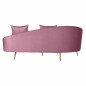Divano DKD Home Decor Rosa Dorato Metallo Poliestere (210 x 120 x 84 cm) Divano DKD Home Decor Rosa Dorato Metallo Poliestere (210 x 120 x 84 cm)