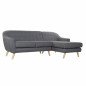 Divano a 3 Piazze DKD Home Decor 8424001799442 Grigio Multicolore Naturale Legno Legno d'albero della gomma Scandi 230 x 144 x 8 Divano a 3 Piazze DKD Home Decor 8424001799442 Grigio Multicolore Naturale Legno Legno d'albero della gomma Scandi 230 x 144 x 8