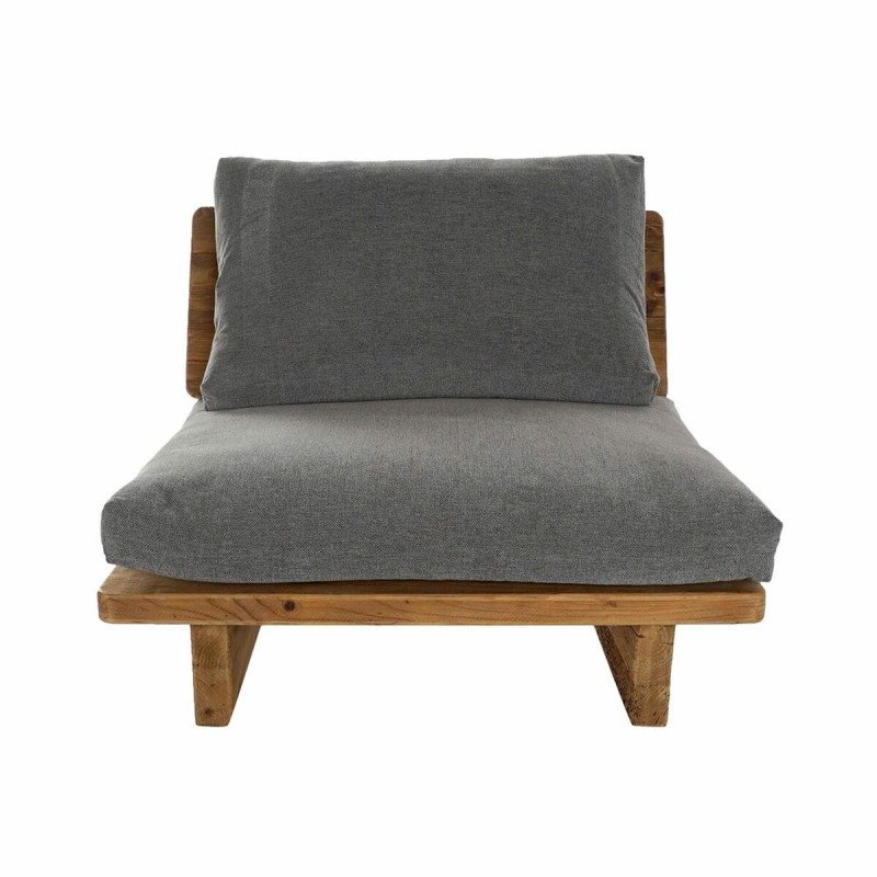 Divano DKD Home Decor Marrone Grigio Poliestere Cotone Legno Pino (95 x 88 x 75 cm) Divano DKD Home Decor Marrone Grigio Poliestere Cotone Legno Pino (95 x 88 x 75 cm)
