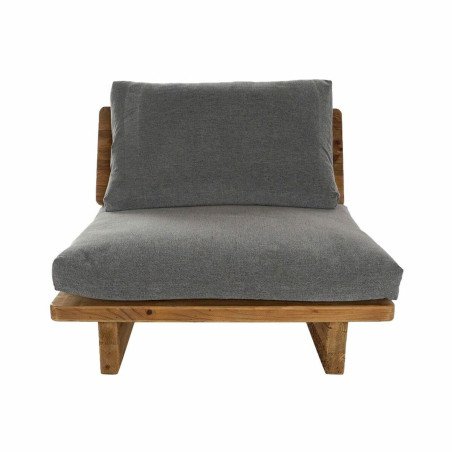 Divano DKD Home Decor Marrone Grigio Poliestere Cotone Legno Pino (95 x 88 x 75 cm)