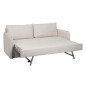 Divano Beige Poliestere Lino 210 x 93 x 95 cm Divano Beige Poliestere Lino 210 x 93 x 95 cm
