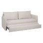 Divano Beige Poliestere Lino 210 x 93 x 95 cm Divano Beige Poliestere Lino 210 x 93 x 95 cm