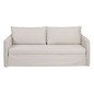 Divano Beige Poliestere Lino 210 x 93 x 95 cm Divano Beige Poliestere Lino 210 x 93 x 95 cm