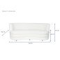 Divano DKD Home Decor Bianco 193 x 92 x 79 cm Divano DKD Home Decor Bianco 193 x 92 x 79 cm