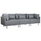 Chaise Longue Sofa DKD Home Decor Grey Metal Modern 276 x 152,5 x 84 cm Chaise Longue Sofa DKD Home Decor Grey Metal Modern 276 x 152,5 x 84 cm