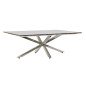 Tavolino da Caffè DKD Home Decor Argentato Marmo Acciaio Plastica 130 x 80 x 45 cm Tavolino da Caffè DKD Home Decor Argentato Marmo Acciaio Plastica 130 x 80 x 45 cm
