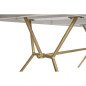 Tavolo da Pranzo DKD Home Decor Grigio Dorato Bianco Ottone Legno di mango (180 x 90 x 76 cm) Tavolo da Pranzo DKD Home Decor Grigio Dorato Bianco Ottone Legno di mango (180 x 90 x 76 cm)