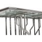 Tavolo da Pranzo DKD Home Decor Argentato Cristallo Acciaio (180 x 90 x 75 cm) Tavolo da Pranzo DKD Home Decor Argentato Cristallo Acciaio (180 x 90 x 75 cm)