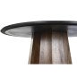 Dining Table DKD Home Decor Black Brown Marble Mango wood 120 x 120 x 76 cm