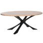 Dining Table DKD Home Decor Metal Acacia 200 x 110 x 76 cm Dining Table DKD Home Decor Metal Acacia 200 x 110 x 76 cm