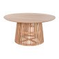 Tavolo da Pranzo Home ESPRIT Naturale legno di mindi 150 x 150 x 75 cm Tavolo da Pranzo Home ESPRIT Naturale legno di mindi 150 x 150 x 75 cm