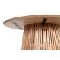 Tavolo da Pranzo Home ESPRIT Naturale legno di mindi 150 x 150 x 75 cm Tavolo da Pranzo Home ESPRIT Naturale legno di mindi 150 x 150 x 75 cm