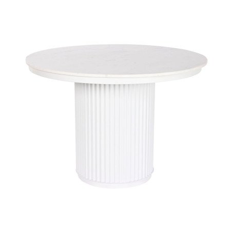 Tavolo da Pranzo Home ESPRIT Bianco Metallo Marmo 110 x 110 x 76 cm