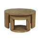 Set of 2 tables Home ESPRIT Wood 99 x 99 x 48 cm Set of 2 tables Home ESPRIT Wood 99 x 99 x 48 cm