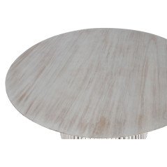 Tavolo da Pranzo Home ESPRIT Bianco legno di mindi 150 x 150 x 75 cm