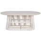 Dining Table Home ESPRIT White Mindi wood 180 x 100 x 75 cm Dining Table Home ESPRIT White Mindi wood 180 x 100 x 75 cm