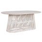 Tavolo da Pranzo Home ESPRIT Bianco legno di mindi 180 x 100 x 75 cm Tavolo da Pranzo Home ESPRIT Bianco legno di mindi 180 x 100 x 75 cm
