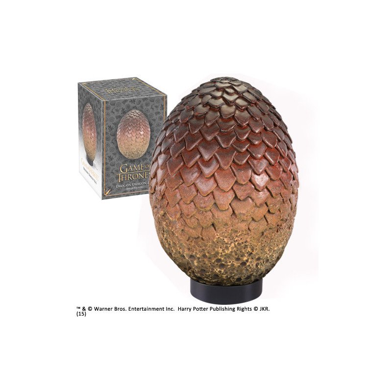 Rplica the noble collection juego de tronos huevo de dragon drogon 20.32 cm
