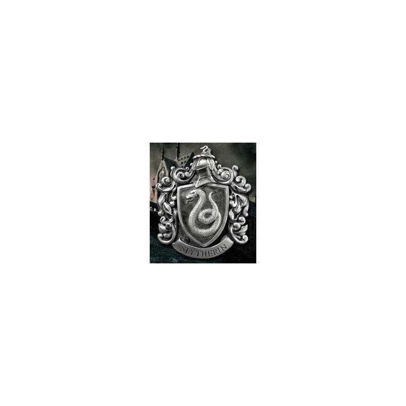 Escudo de pared the noble collection harry potter casa slytherin resina 20 x 28 cm