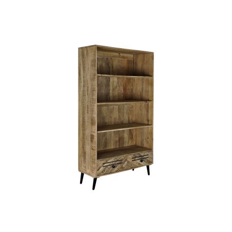 Scaffale DKD Home Decor Nero Metallo Marrone scuro Legno di mango 100 x 40 x 180 cm