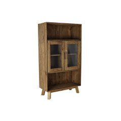 Scaffale DKD Home Decor Cristallo Naturale Legno Riciclato 4 Mensole (90 x 40 x 160 cm)