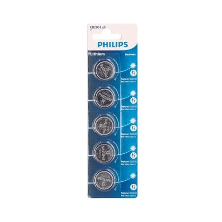 Philips pila botn litio cr2032 3v blister 5ud