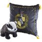 Peluche pack the noble collection harry potter tejon mascota hufflepuff + cojin hufflepuff