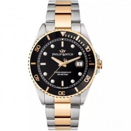 Orologio Uomo Philip Watch R8253597081 Nero Argentato