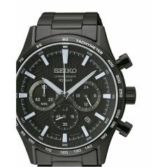 Orologio Uomo Seiko SSB415P1 Nero