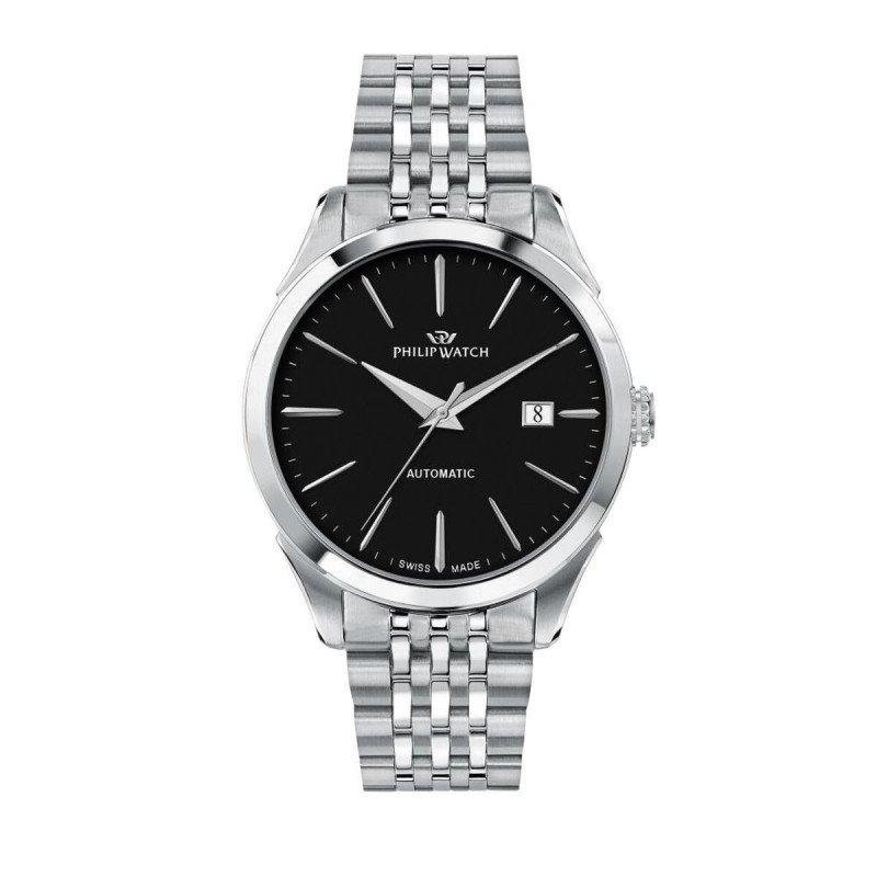 Orologio Uomo Philip Watch R8223217001 Nero Argentato (Ø 41 mm)