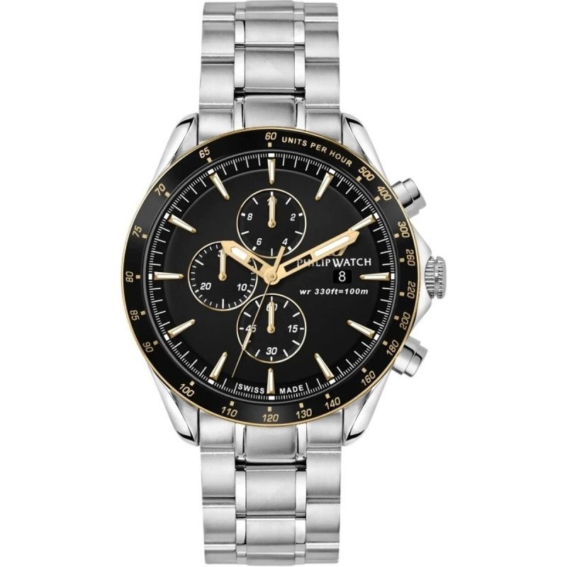 Orologio Uomo Philip Watch BLAZE Nero Argentato