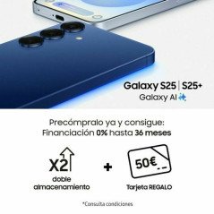 Smartphone Samsung Galaxy S25 AI 6,2" Qualcomm Snapdragon 8 Elite 12 GB RAM 128 GB Gris Plateado