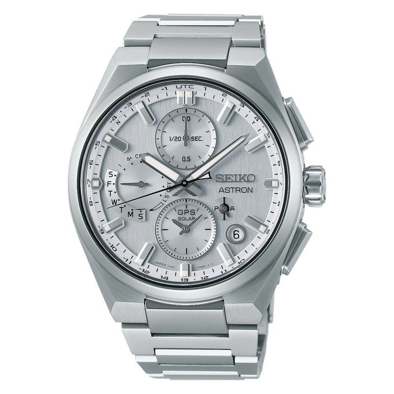 Reloj Unisex Seiko ASTRON Mod. SOLAR GPS Plateado