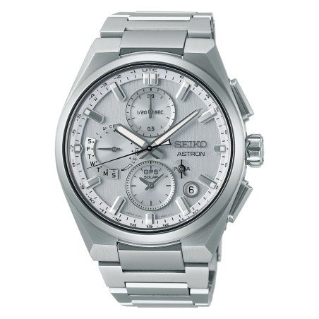 Reloj Unisex Seiko ASTRON Mod. SOLAR GPS Plateado