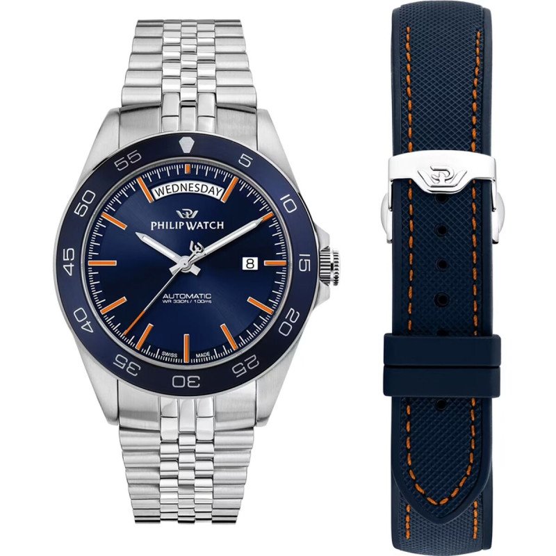 Orologio Uomo Philip Watch R8223597114 Argentato