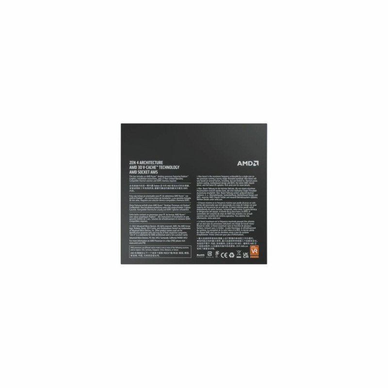 Processor AMD 7800X3D AMD Ryzen 7 7800X3D AMD AM5