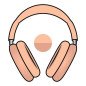 Headphones with Microphone Apple AirPods Max Orange
