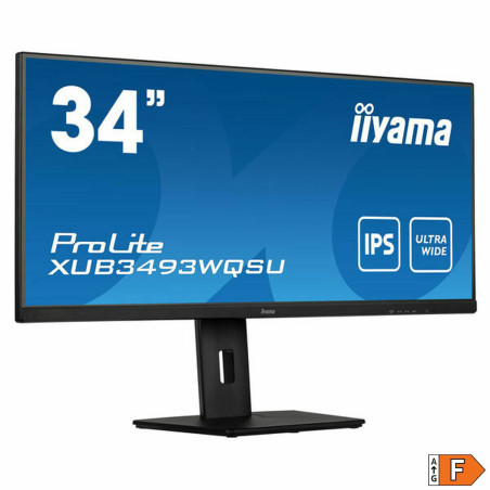 Monitor Iiyama XUB3493WQSU-B5 Negro 75 Hz 34" UltraWide Quad HD