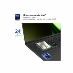 Laptop LG 14Z90S-V.AP55B 14" intel core ultra 5 16 GB RAM 512 GB SSD Spanish Qwerty