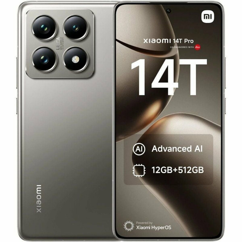 Smartphone Xiaomi 14T Pro Octa Core 12 GB RAM 256 GB Gris