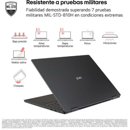 Laptop LG 14ZD90T-G.AX78B 14" intel core ultra 7 16 GB RAM 1 TB SSD Qwerty Español