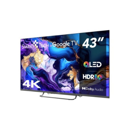 TELEVISIÓN QLED SMART TECH UHD 43   43QG02V GOOGLE TV