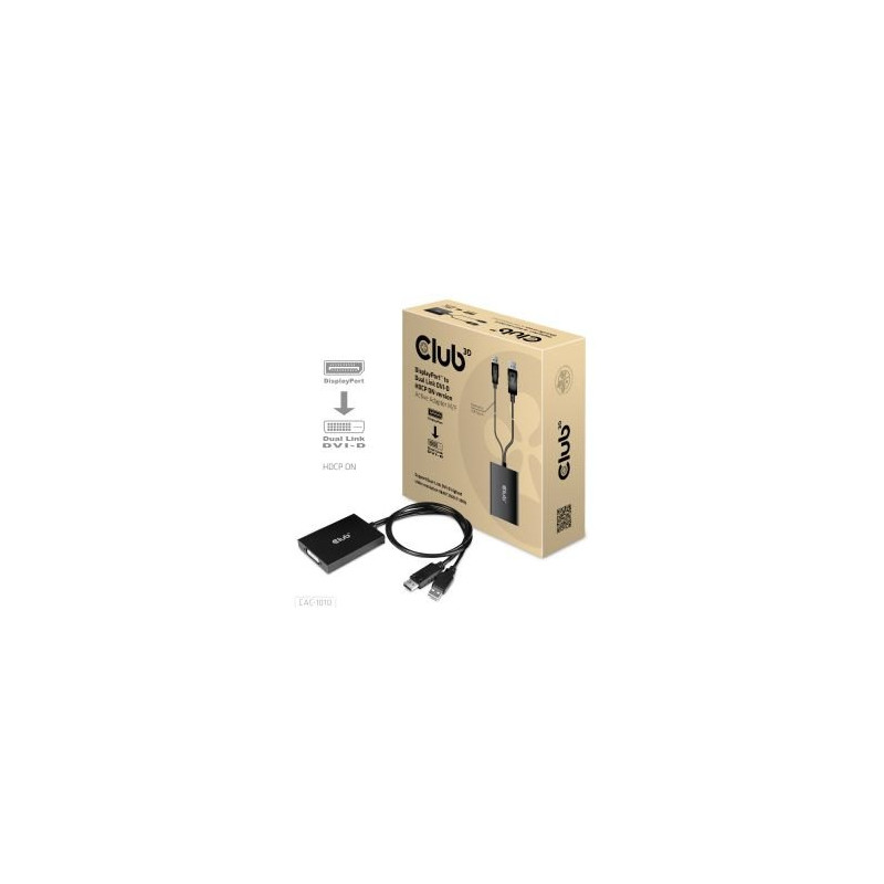 ADAPTADOR ACTIVO CLUB3D DP A DVI-D HDCP ON