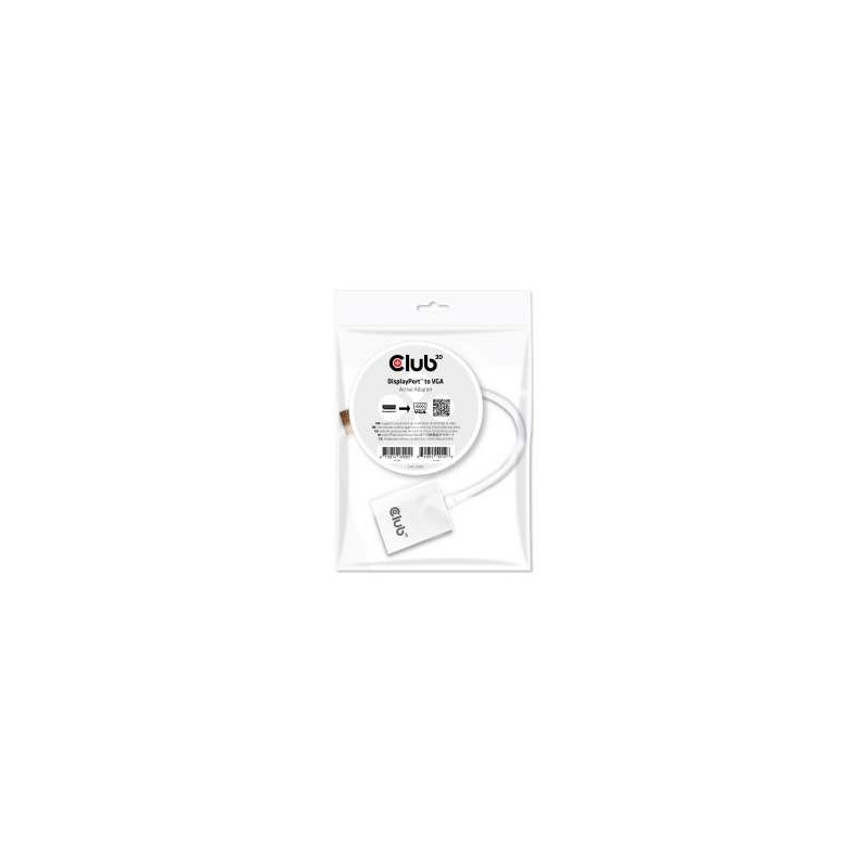 ADAPTADOR ACTIVO CLUB3D  DP A VGA WHITE