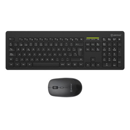 Teclado + raton unykach mk212 pro slim inalambrico