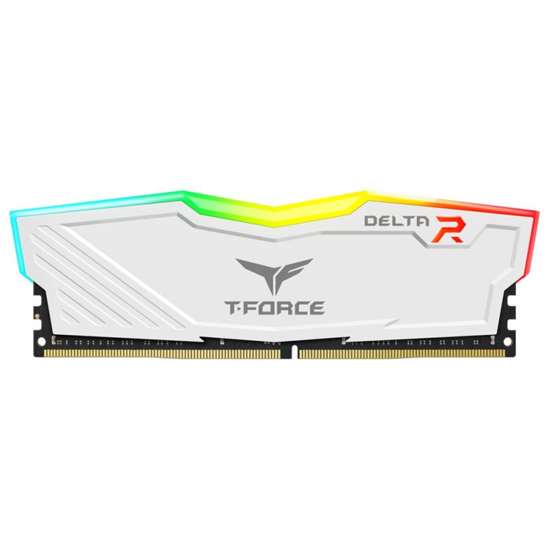 Memoria ddr4 8gb teamgroup delta - 3200mhz - pc4 - 25600 - rgb blanco - cl16 - 1.35v