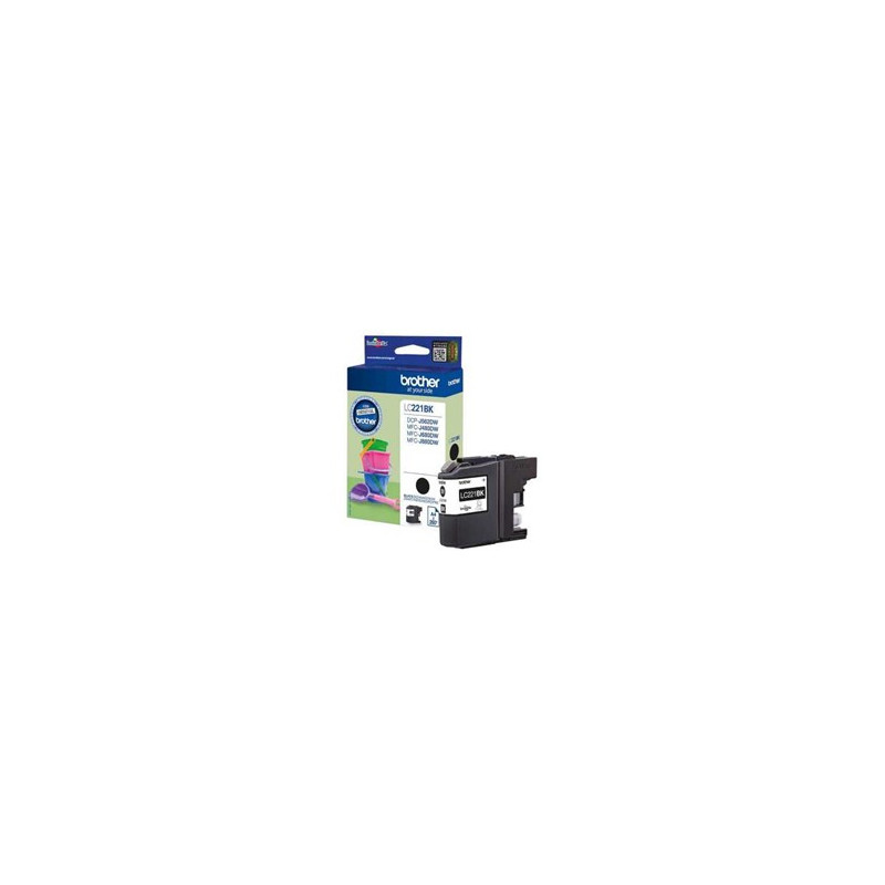 Cartucho tinta brother lc221bk negro 260 paginas dcpj562dw -  mfcj480dw -  mfcj680dw