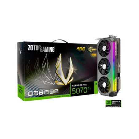 Tarjeta grafica zotac rtx 5070ti amp ext infinity ultra 16gb gddr7 rgb