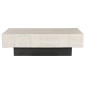Tavolino da Caffè Home ESPRIT Nero Beige Legno 150 x 77 x 46 cm